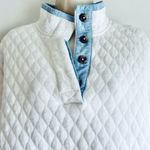 Southern Tide  Womens White Alyssum Quilted‎ Pullover Size Med Photo 2