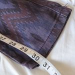 Free People  Jeans Skinny Printed Aztec Purple Denim Pants Size 29 Stretch Boho‎ Photo 12