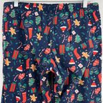 Old Navy  MEDIUM Blue Christmas Holiday Pajama Pants Bottoms Elastic Waist Photo 4