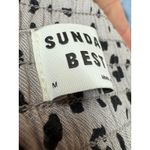 Sunday Best Women's Leopard Animal Print High Waist Wide Leg Cropped M Gray Size M Photo 5