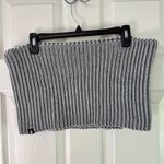 The North Face  Knit Cowl Neck Warmer Gray Infinity‎ Striped Soft Winter Scarf Photo 3