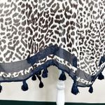 J.Crew NEW  Swim Coverup Size M/L Leopard Print Beach Poncho Tassels L9713 Photo 7