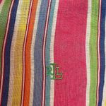 Ralph Lauren Lauren  100% Linen striped short sleeve blouse small Photo 2