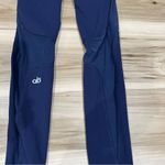Alo Yoga Coast Stirrup Mesh Leggings Heel Strap Blue Women’s Size XS Photo 6