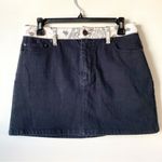 Alice + Olivia  Good High Rise Denim Skirt Bandana Patchwork 29 Black Photo 2