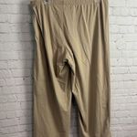 Soft Surroundings boho retro chic wide leg cropped pants size medium tan Photo 1