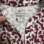 Nike Dri-FIT Burgundy and White Golf Polo, Size Small Photo 2