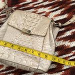 Brahmin  Melbourne Collection Ivory Dream Margo Crossbody Bag Purse Leather Croc Embossed Crocodile Push Lock  Photo 9