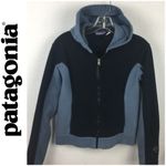 Patagonia  Black & Gray Fleece Sport Athletic Long Sleeve Hoodie jacket S Photo 5