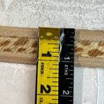 Carlisle  Belt Womens Small Beige Leopard Print Pony Hair Leather Trim Buckle S Photo 11