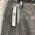 AB Studio  Grey Pinstripe Skirt Photo 2