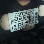 Farm Rio Bananatic platform mule sneaker slip on polka dot bow tie size 9 Photo 4