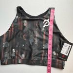 Peloton Show Up High Neck Floral Sporty Athletic Racerback Sports Bra Sz M NWT Photo 2