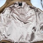 J.Crew Italian Stadium Cloth Nello Cori Tan Coat with Faux Fur Trim-Size 00 Photo 9