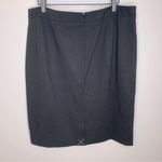Talbots Talbot’s Black Midi Skirt With Gold Chain Detail Size 16 Petite NWT Photo 1