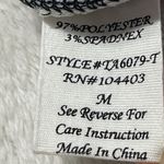 Anthropologie Mine Print Crop Top Womens Size M Black White Split Shoulder Strap Photo 9