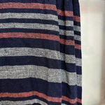 Old Navy  Women’s Linen Blend Multi Color Striped Dress Side Pockets Size Medium Photo 6