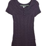 Decree NWT  Purple Y2K Mini Sweater Dress Photo 0