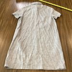 Theory  Buttondown Dr Eco Sharkskin Shortsleeve mini classic preppy linen Dress M Photo 5