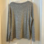 Juicy Couture Gray Marled Long Sleeve Pearl Embellished Sweater Top Large Photo 1