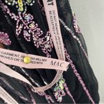 Mac Duggal 5353 Size 14W Floral Beadwork Flare Short Cap Sleeve A-Line Dress Photo 11