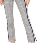 MOTHER The Insider Ankle Plaid Trouser Jean Pant Size 26 Gray Photo 0