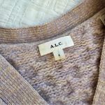 ALC Frank A.L.C. Honeycomb Cable-Knit Wool Cardigan Sweater Small Photo 1