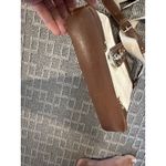 CHAPS  Crossbody Bag Cream Ivory Faux Leather Canvas‎ Purse Handbag Resort Photo 2