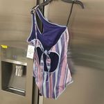 Becca 💕 South Coast Arabella One Shoulder One Piece Swimsuit Starry Night M NWT Photo 9