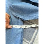 Tommy Hilfiger  Button Up Shirt Dotted Chambray Denim Boyfriend 100% Cotton Photo 3