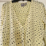 ASOS pale yellow polka dot dress size 2 runs big Size M Photo 3