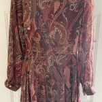 Tommy Hilfiger Red A-line Dress with Bishop Sleeves Photo 2