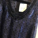 Anthropologie  Silk Dress Beaded Blue Size 2 Formal NWT future paradise Photo 7