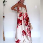 Hutch Iris Off-Shoulder Maxi Dress | Floral, Bow - Beige Photo 2