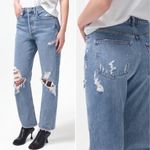 AGOLDE  90s Midrise Straight Jeans in Fall Out Distressed Wash Women’s Size 26 Photo 3