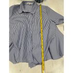 English Factory English Factory Striped Blouse Ruffle Back Long Sleeve Shirt Size M Photo 4