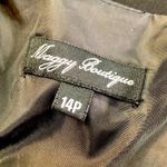 Maggy Boutique Midi Dress Size: 14p Black Size 14 Photo 4