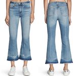 Rag and Bone  High Rise 10” Flare Distressed Jeans in Vale Wash Size 29 Photo 13
