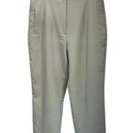 ZARA  Ivory Tapered Pants Size XXL High Rise Workwear Minimalist Tailored Photo 1