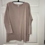 Spanx ‎ Perfect Length Pullover Sweatshirt Women's Size Medium Dolman Sleeve Oat Photo 7