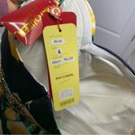 May Queen floral strapless embellished belt maxi gown‎ size 4 wedding guest Yellow Photo 7