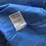 Reformation Jaxley Puff Sleeve Square Neck Blouse Blue Photo 11