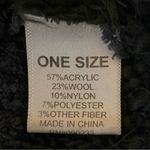 HOUSE OF HARLOW 1960 black & grey striped Hooded fuzzy open Duster ONE SIZE EUC Photo 10