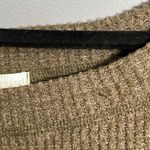 FSL Apparel size medium long sleeve boat neck olive and rust pullover sweater Green Photo 7