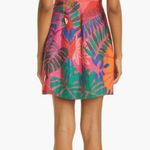 Farm Rio Linen Bright Macaw Side Buttons Mini Dress Size Large Photo 1