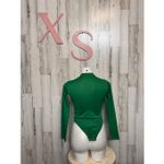 Prima Emerald Green High Neck Long Sleeve Bodysuit – Size XS Photo 4