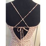 Rhapsody Floral  Slip Dress CUTE Cross Back Spaghetti Straps Large L Photo 3