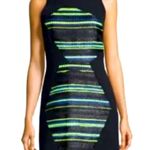 Milly Abstract Textile Knit Front Sheath Dress tag sz 8 fits best on sz 6-8 Photo 1