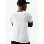 Athleta L Getaway Blended Linen Tee Bright White Large Photo 4