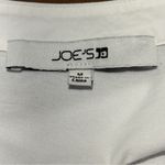 joe's jeans White Lena Mixed Media Cotton Puff Sleeve Elbow Length Blouse Sz Med Photo 2